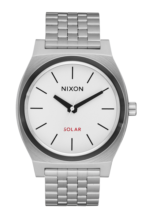 Time Teller Solar - Silver / White Lume