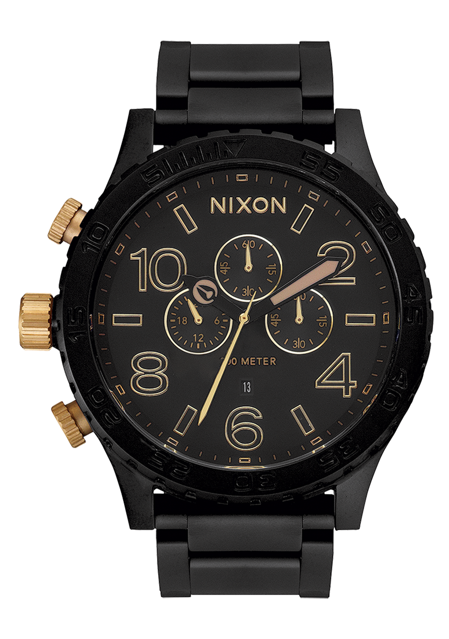 51-30 Chrono - Matte Black / Gold View 1