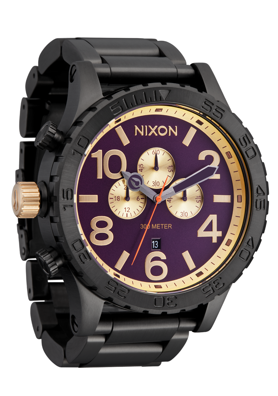 51-30 Chrono - Gunmetal / Blackberry / Gold View 2