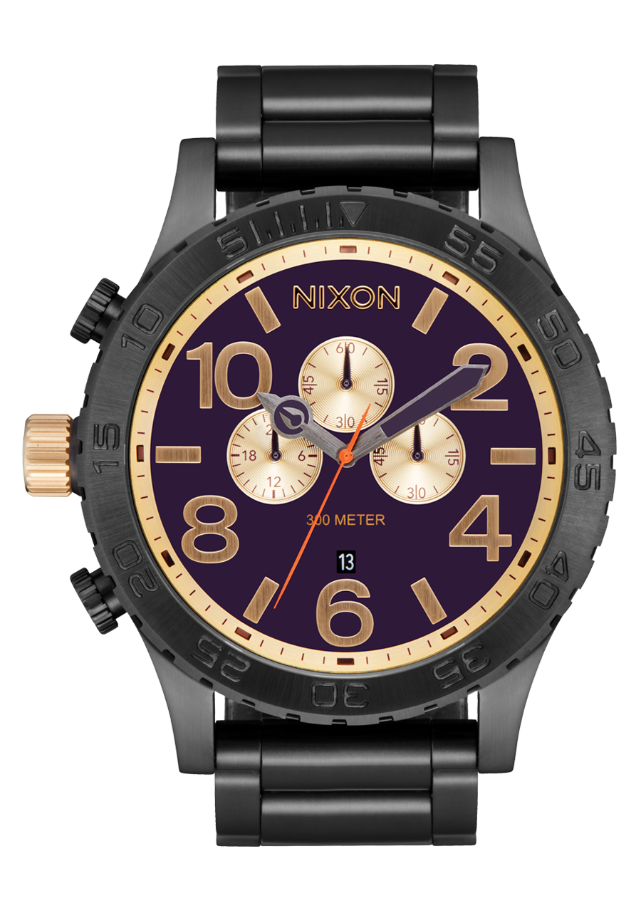 51-30 Chrono - Gunmetal / Blackberry / Gold View 1