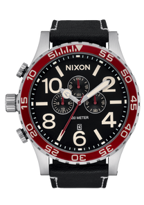 51-30 Chrono Leather - Silver / Black / Cranberry View 1